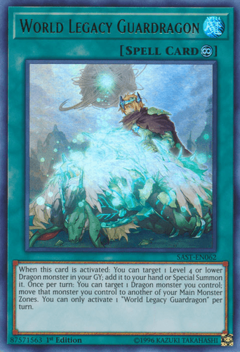 World Legacy Guardragon - SAST-EN062 Ultra Rare 1st Edition