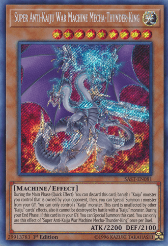 Super Anti-Kaiju War Machine Mecha-Thunder-King - SAST-EN081 Secret Rare Unlimited