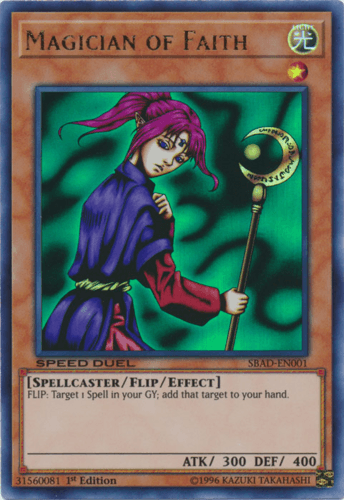 Magician of Faith - SBAD-EN001 Ultra Rare 1st Edition
