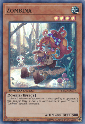 Zombina - SBAD-EN017 Super Rare 1st Edition