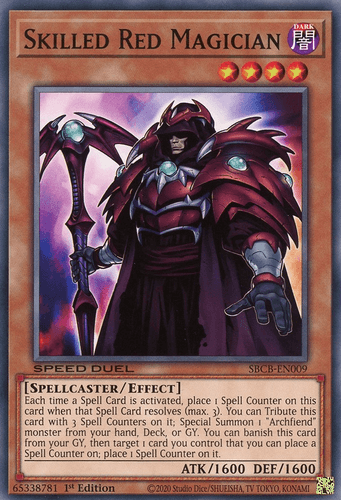 Skilled Red Magician - SBCB-EN009 Common 1st Edition