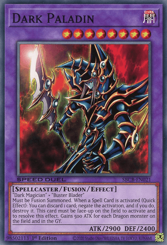 Dark Paladin - SBCB-EN021 Common 1st Edition