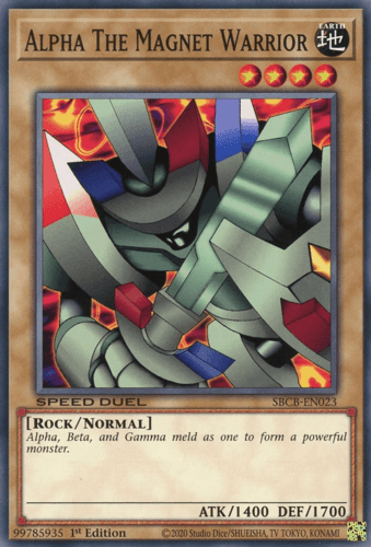 Alpha The Magnet Warrior - SBCB-EN023 Common 1st Edition