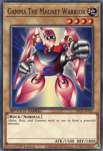Gamma the Magnet Warrior - SBCB-EN025 Common 1st Edition