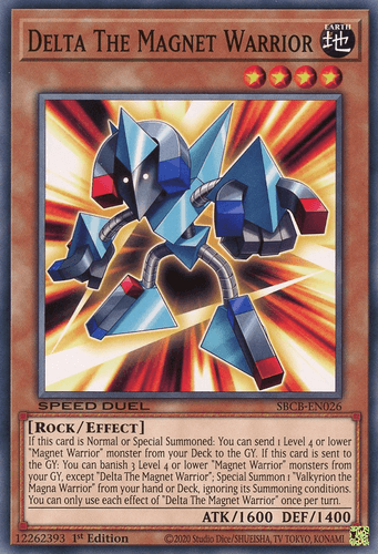 Delta The Magnet Warrior - SBCB-EN026 Common 1st Edition