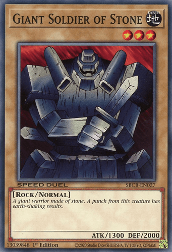 Giant Soldier of Stone - SBCB-EN027 Common 1st Edition