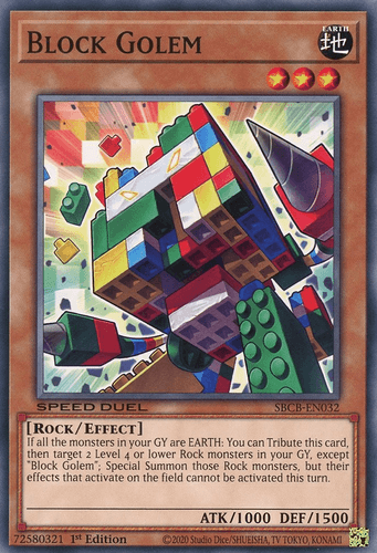 Block Golem - SBCB-EN032 Common 1st Edition