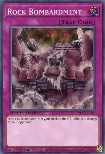 Rock Bombardment - SBCB-EN037 Common 1st Edition