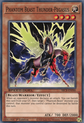 Phantom Beast Thunder-Pegasus - SBCB-EN046 Common 1st Edition