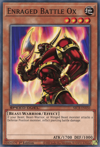 Enraged Battle Ox - SBCB-EN050 Common 1st Edition