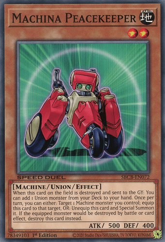 Machina Peacekeeper - SBCB-EN072 Common 1st Edition