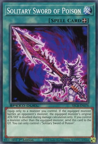 Solitary Sword of Poison - SBCB-EN078 Common 1st Edition