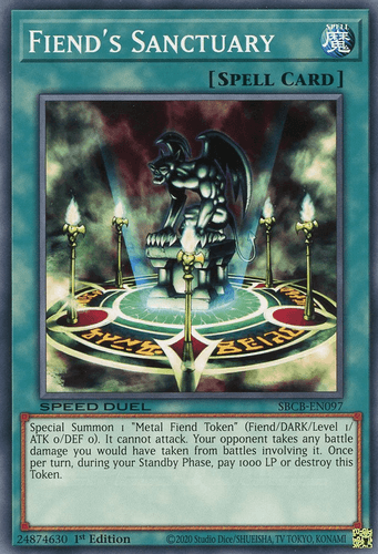 Fiend's Sanctuary - SBCB-EN097 Common 1st Edition