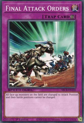 Final Attack Orders - SBCB-EN105 Common 1st Edition