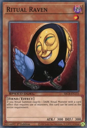 Ritual Raven - SBCB-EN115 Common 1st Edition