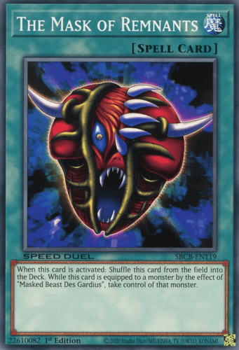 The Mask of Remnants - SBCB-EN119 Common 1st Edition