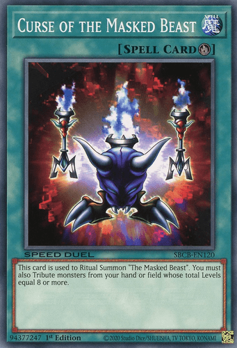 Curse of the Masked Beast - SBCB-EN120 Common 1st Edition