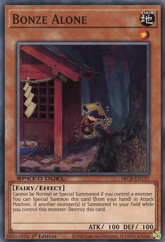 Bonze Alone - SBCB-EN137 Common 1st Edition