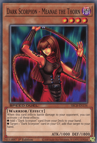 Dark Scorpion - Meanae the Thorn - SBCB-EN156 Common 1st Edition