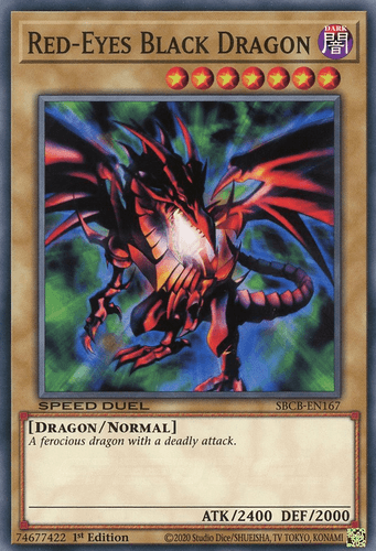 Red-Eyes Black Dragon - SBCB-EN167 Secret Rare 1st Edition