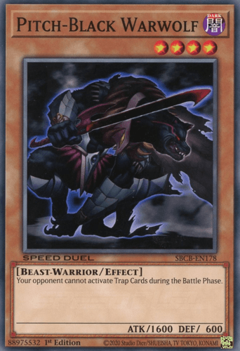 Pitch-Black Warwolf - SBCB-EN178 Common 1st Edition