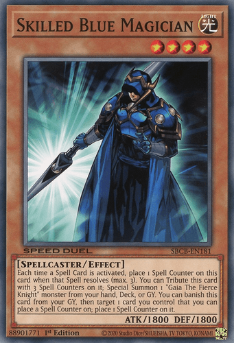 Skilled Blue Magician - SBCB-EN181 Common 1st Edition