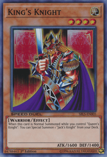 King's Knight - SBLS-EN005 Super Rare 1st Edition