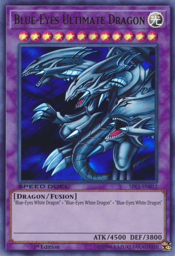 Blue-Eyes Ultimate Dragon - SBLS-EN012 Ultra Rare 1st Edition
