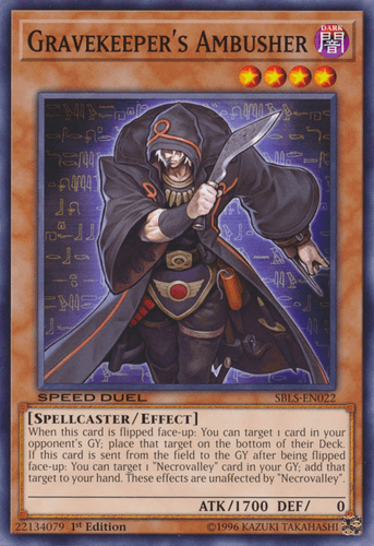 Gravekeeper's Ambusher - SBLS-EN022 Common 1st Edition