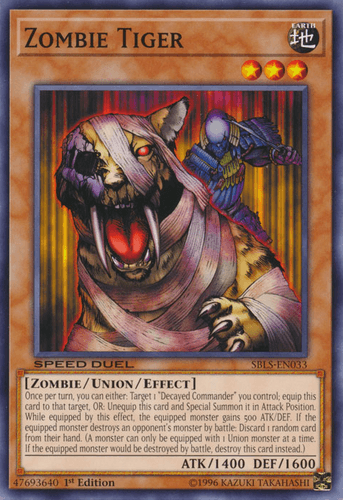 Zombie Tiger - SBLS-EN033 Common 1st Edition
