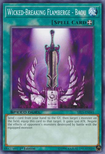 Wicked-Breaking Flamberge - Baou - SBLS-EN041 Common 1st Edition