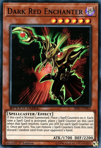 Dark Red Enchanter - SBSC-EN002 Super Rare 1st Edition