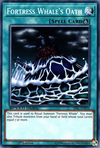 Fortress Whale's Oath - SBSC-EN016 Common 1st Edition