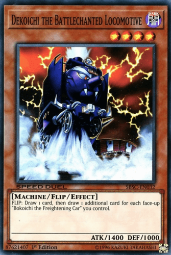 Dekoichi the Battlechanted Locomotive - SBSC-EN032 Super Rare 1st Edition