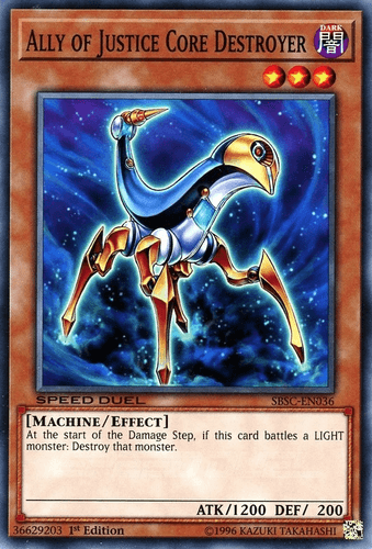 Ally of Justice Core Destroyer - SBSC-EN036 Common 1st Edition
