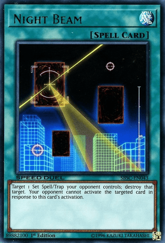 Night Beam - SBSC-EN043 Ultra Rare 1st Edition