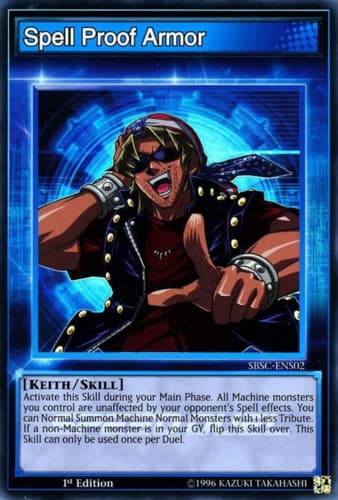 Spell Proof Armor - SBSC-ENS02 Super Rare 1st Edition