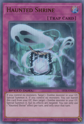 Haunted Shrine - SBTK-EN043 Ultra Rare 1st Edition