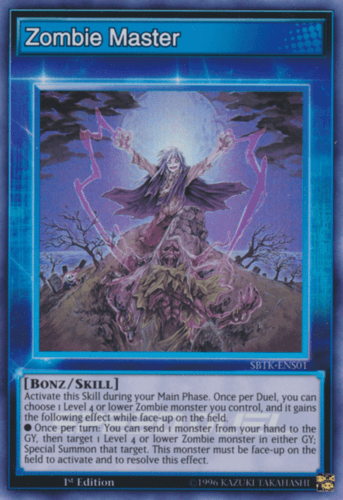 Zombie Master - SBTK-ENS01 Super Rare 1st Edition