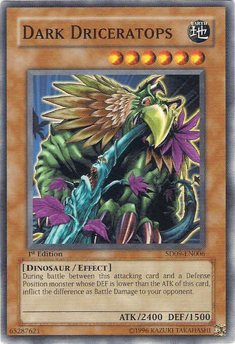 Dark Driceratops - SD09-EN006 Common 1st Edition