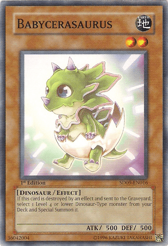 Babycerasaurus - SD09-EN016 Common 1st Edition
