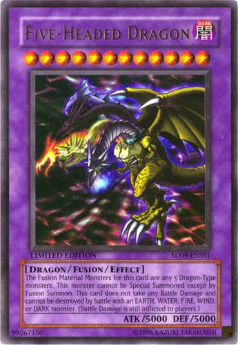 Five-Headed Dragon - SD09-ENSS1 Ultra Rare Limited Edition