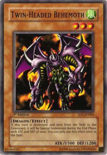 Twin-Headed Behemoth - SD1-EN004 Common 1st Edition
