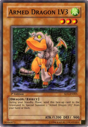 Armed Dragon LV3 - SD1-EN005 Common 1st Edition