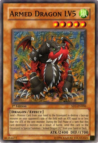 Armed Dragon LV5 - SD1-EN006 Common 1st Edition