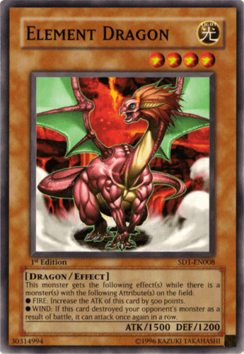 Element Dragon - SD1-EN008 Common 1st Edition