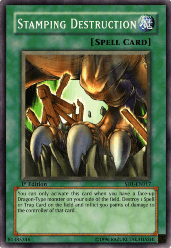 Stamping Destruction - SD1-EN017 Common 1st Edition