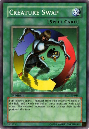 Creature Swap - SD1-EN018 Common 1st Edition