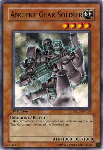 Ancient Gear Soldier - SD10-EN014 Common 1st Edition