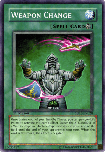 Weapon Change - SD10-EN028 Common 1st Edition